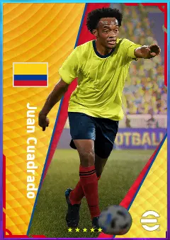 Juan Cuadrado eFootball 2026 player card, 82 OVR RMF