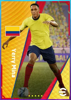 Yerry Mina eFootball 2026 player card, 78 OVR CB