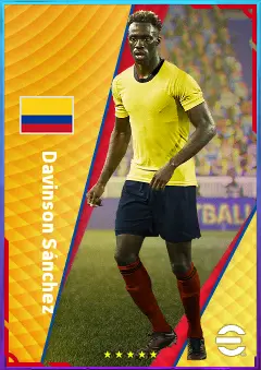 Davinson Sánchez eFootball 2026 player card, 78 OVR CB