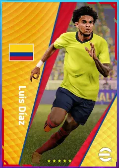 Luis Díaz eFootball 2026 player card, 84 OVR LWF