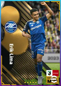 Erik Lima eFootball 2026 player card, 73 OVR CF