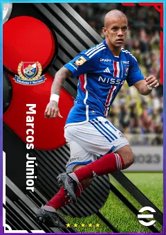 Marcos Júnior eFootball 2026 player card, 74 OVR AMF