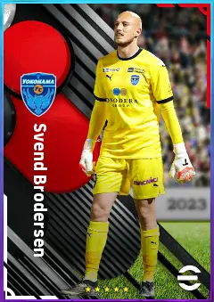 Svend Brodersen eFootball 2026 player card, 73 OVR GK