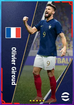 Olivier Giroud eFootball 2026 player card, 82 OVR CF