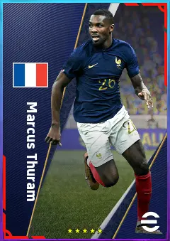 Marcus Thuram eFootball 2026 player card, 81 OVR CF