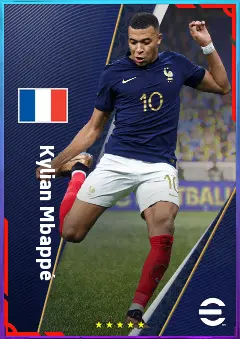 Kylian Mbappé eFootball 2026 player card, 88 OVR CF