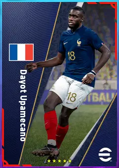 Dayot Upamecano eFootball 2026 player card, 84 OVR CB