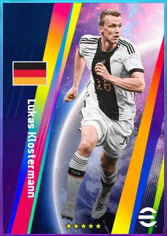 Lukas Klostermann eFootball 2026 player card, 80 OVR CB