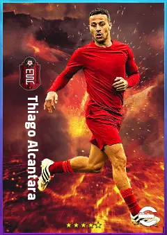 Thiago Alcantara eFootball 2026 player card, 82 OVR CMF