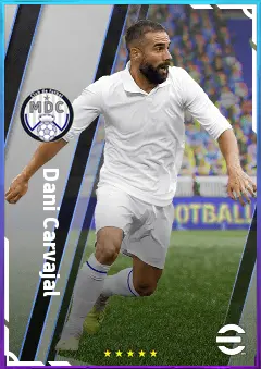 Dani Carvajal eFootball 2026 player card, 82 OVR RB