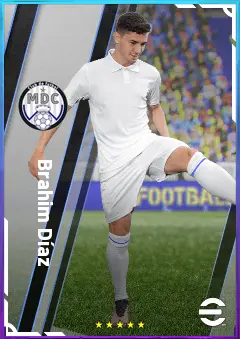 Brahim Díaz eFootball 2026 player card, 80 OVR AMF