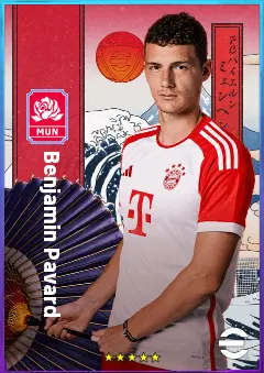 Benjamin Pavard eFootball 2026 player card, 82 OVR RB