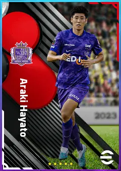 Araki Hayato eFootball 2026 player card, 74 OVR CB