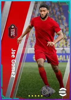 Joe Gomez eFootball 2026 player card, 80 OVR CB