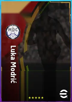 Luka Modrić eFootball 2026 player card, 83 OVR CMF