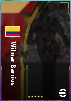Wílmar Barrios eFootball 2026 player card, 81 OVR DMF