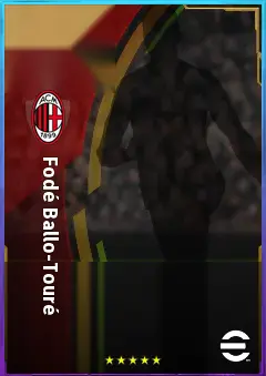 Fodé Ballo-Touré eFootball 2026 player card, 77 OVR LB