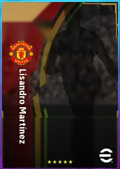 Lisandro Martínez eFootball 2026 player card, 82 OVR CB