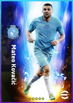 Mateo Kovačić eFootball 2026 player card, 82 OVR CMF