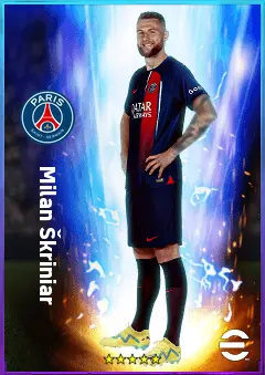 Milan Škriniar eFootball 2026 player card, 84 OVR CB