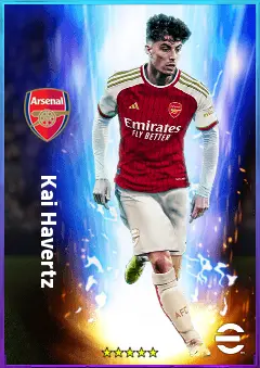 Kai Havertz eFootball 2026 player card, 84 OVR SS