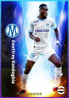 Geoffrey Kondogbia eFootball 2026 player card, 80 OVR DMF