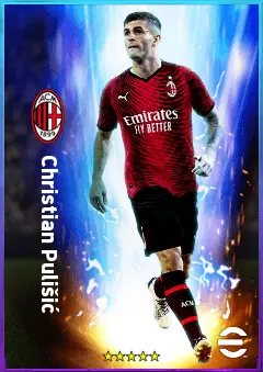 Christian Pulišić eFootball 2026 player card, 81 OVR LWF