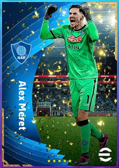 Alex Meret eFootball 2026 player card, 82 OVR GK