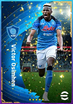 Victor Osimhen eFootball 2026 player card, 84 OVR CF