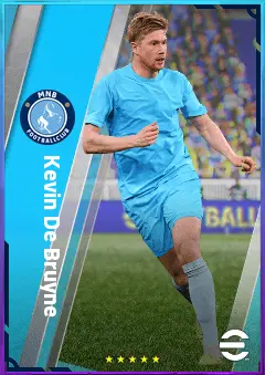 Kevin De Bruyne eFootball 2026 player card, 87 OVR AMF