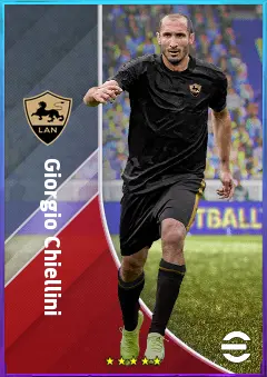 Giorgio Chiellini eFootball 2026 player card, 81 OVR CB
