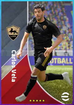 Carlos Vela eFootball 2026 player card, 78 OVR RWF