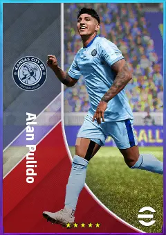 Alan Pulido eFootball 2026 player card, 78 OVR CF