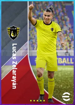 Lucas Zelarayán eFootball 2026 player card, 78 OVR AMF