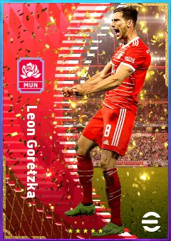 Leon Goretzka eFootball 2026 player card, 84 OVR CMF