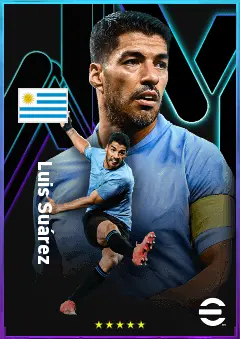 Luis Suárez eFootball 2026 player card, 81 OVR CF