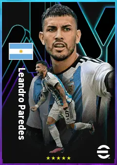 Leandro Paredes eFootball 2026 player card, 80 OVR DMF