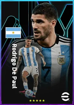 Rodrigo De Paul eFootball 2026 player card, 83 OVR CMF