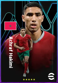 Achraf Hakimi eFootball 2026 player card, 84 OVR RB