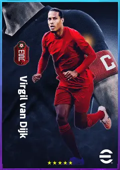Virgil van Dijk eFootball 2026 player card, 84 OVR CB