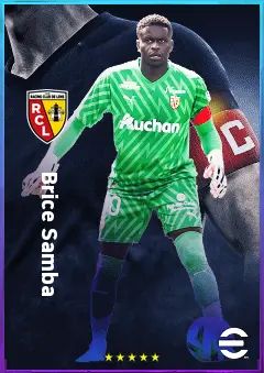 Brice Samba eFootball 2026 player card, 82 OVR GK