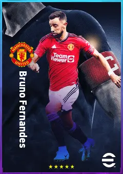 Bruno Fernandes eFootball 2026 player card, 83 OVR AMF
