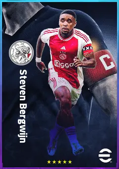 Steven Bergwijn eFootball 2026 player card, 81 OVR LWF