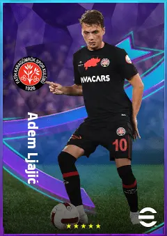 Adem Ljajić eFootball 2026 player card, 76 OVR AMF