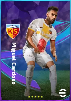 Miguel Cardoso eFootball 2026 player card, 77 OVR RWF