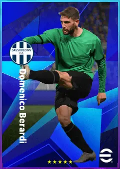 Domenico Berardi eFootball 2026 player card, 82 OVR RWF