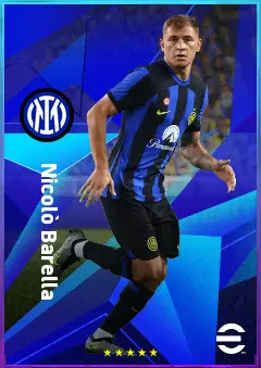 Nicolò Barella eFootball 2026 player card, 84 OVR CMF