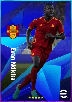 Evan Ndicka eFootball 2026 player card, 81 OVR CB