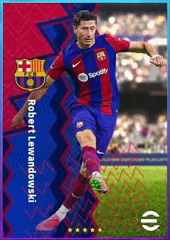 Robert Lewandowski eFootball 2026 player card, 85 OVR CF