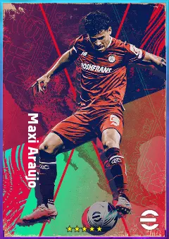 Maxi Araújo eFootball 2026 player card, 79 OVR LMF